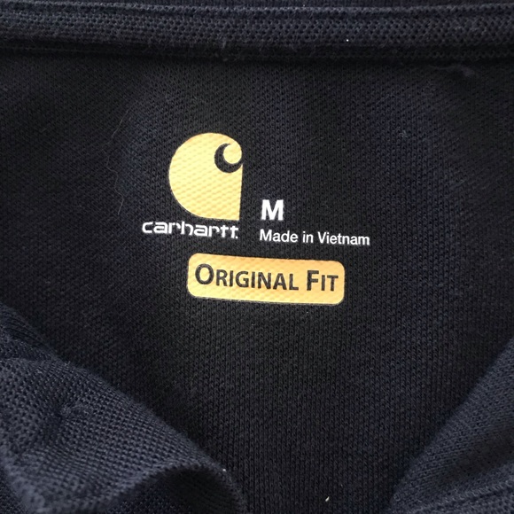 Mens M Carhatt black Polo - Picture 3 of 4
